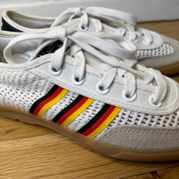 Adidas Originals Tischtennis White Mesh Sneakers Size 6.5 Mens Unisex